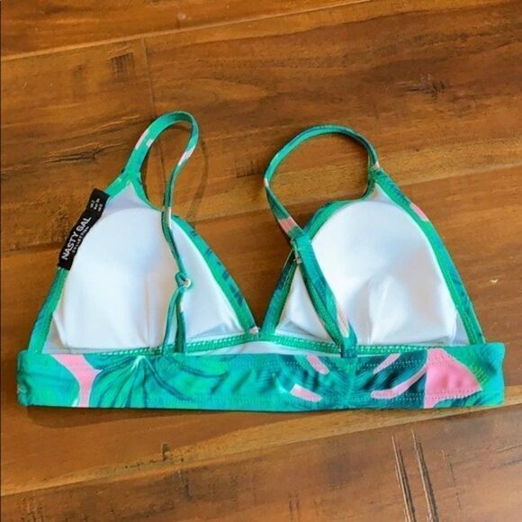 𝅺NASTY Gal Leaf Bikini Triangle Top Swimsuit - Picture 4 of 7